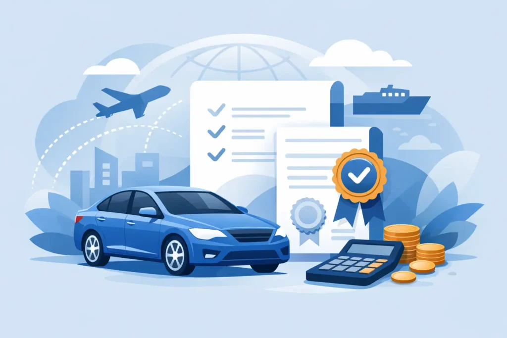 Certificate of Conformity Cost for Car