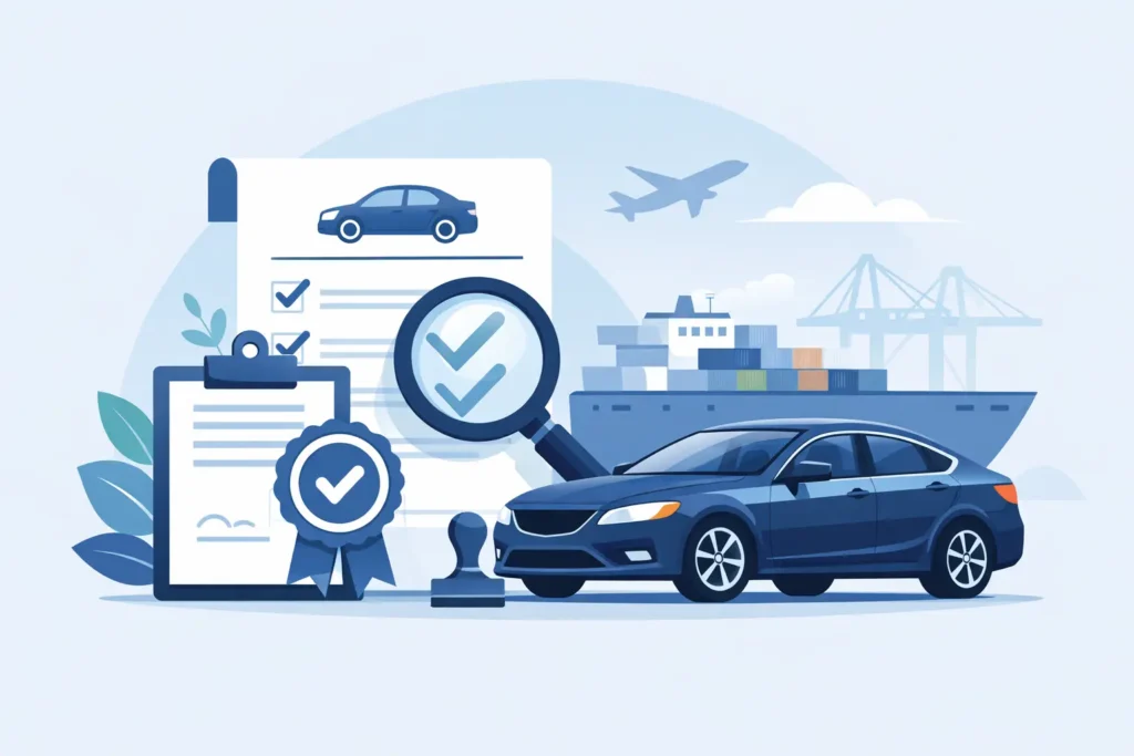 Certificate of Conformity for Imported Car