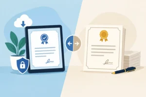 Digital COC vs Paper Certificate: Which Works?